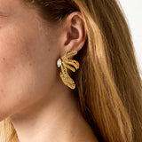 Stainless Steel Stud Earrings Flower Simple Simple Series Women's jewelry