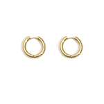 Basic hoop earrings - large Stainless Steel