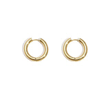 Basic hoop earrings - large Stainless Steel