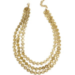 Layered necklaces with coins