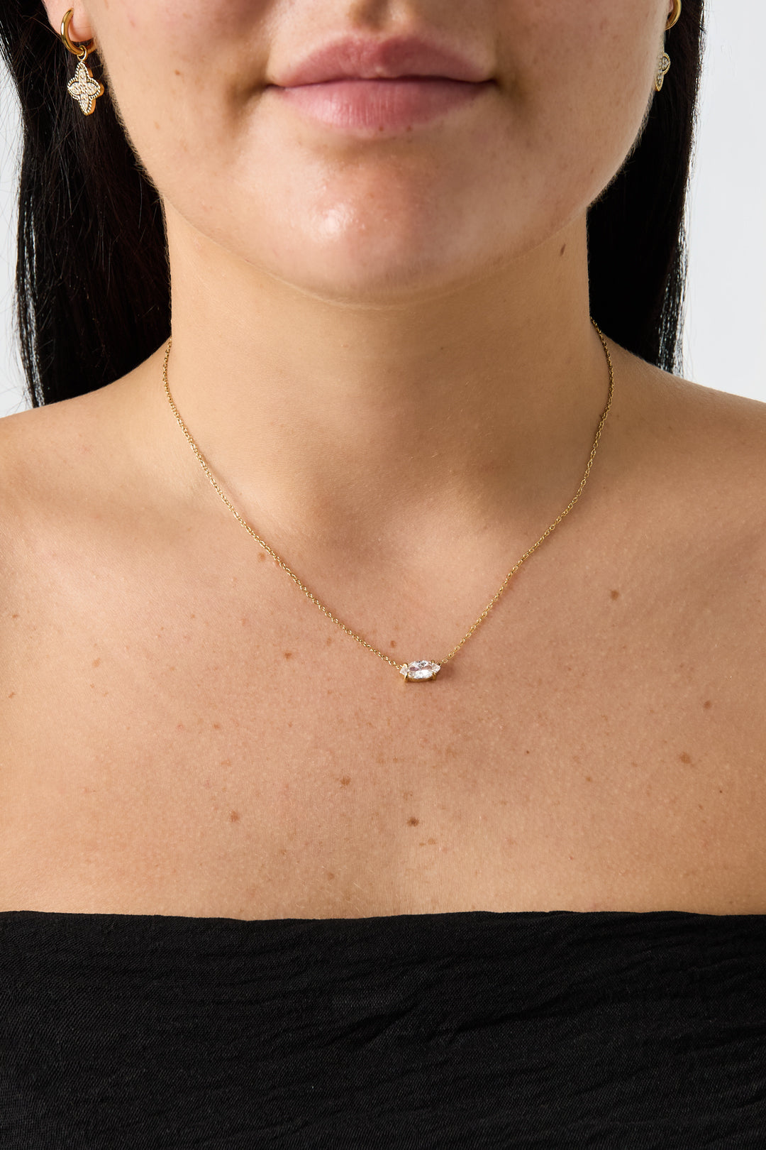 Stainless Steel Pendant necklaces Ellipse Shape Simple Daily Simple Series Women's jewelry