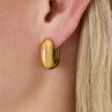   Hoop Earrings irregular shape rectangle Casual Daily Simple Series Women's jewelry