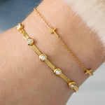 Rhinestone Chain Bracelets Chain Casual Daily Simple Series Women's jewelry