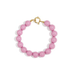 Bracelet with medium beads and front clasp-12mm