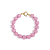 Bracelet with medium beads and front clasp-12mm