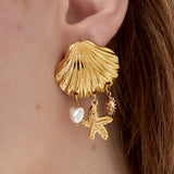 Beach love trio Earrings