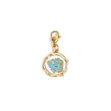 Jewelry charm rose on coin DIY