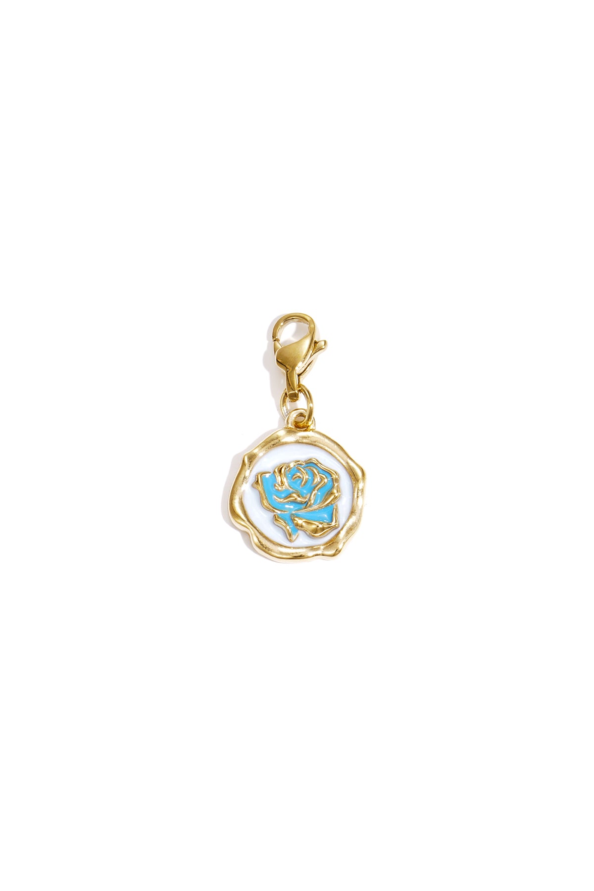 Jewelry charm rose on coin DIY