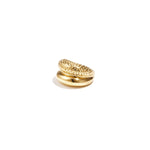 Double ring with structure