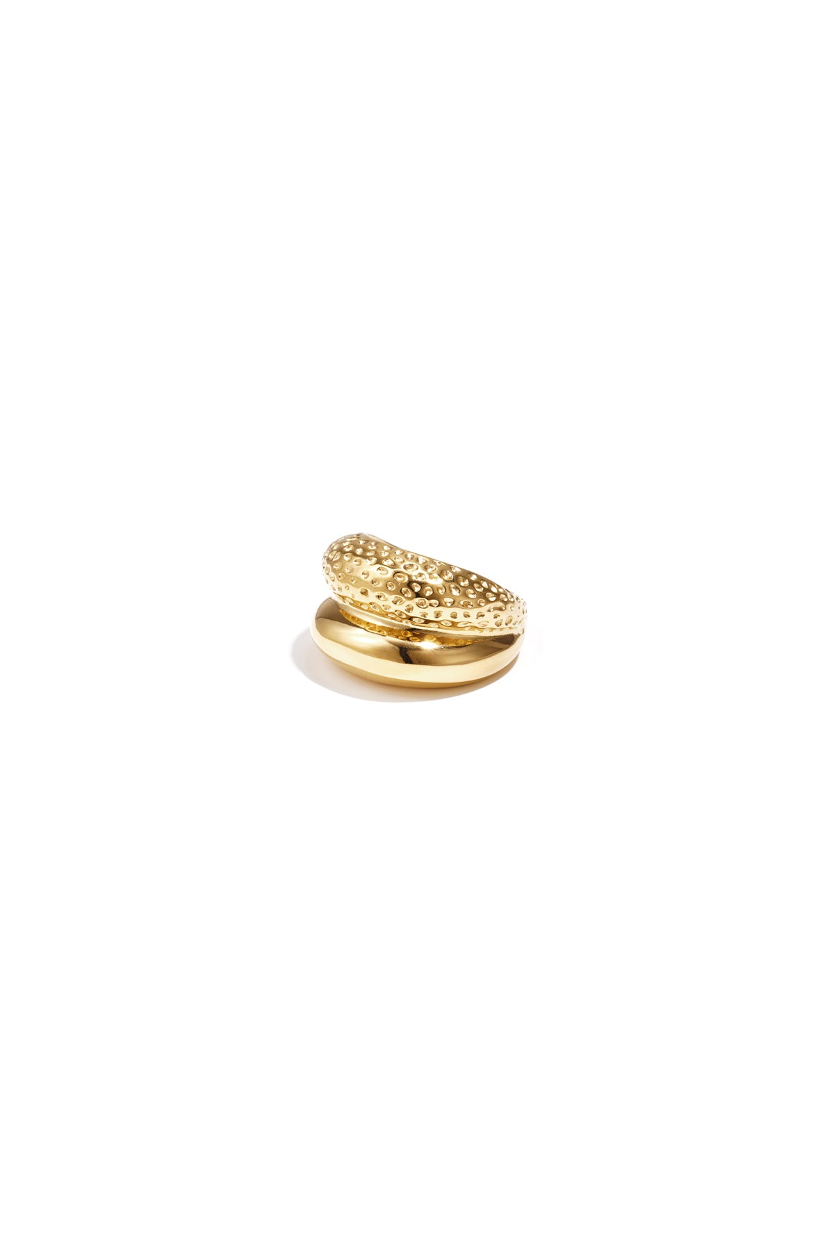 Double ring with structure