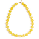 Bead necklace with gold beads 13.5mm
