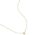 Necklace with beads and shooting star