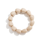 Bracelet with chunky heart beads