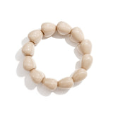 Bracelet with chunky heart beads