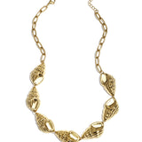 Statement necklace with large shells