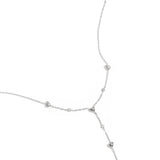 Y-line necklace with filled hearts