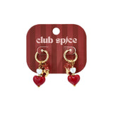 Stainless Steel Beads Earrings Heart Casual Daily  Women's jewelry