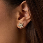 Stainless Steel Stud Earrings Star Simple Daily Simple Series Women's jewelry