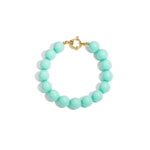 Bracelet with medium beads and front clasp-12mm