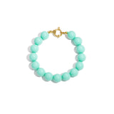 Bracelet with medium beads and front clasp-12mm