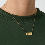 Necklace with picture and heart