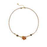 Polyester Beaded Necklaces Flower Casual Daily Simple Series Women's jewelry