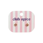 Decorated heart-shaped buttons