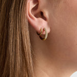 Stainless Steel Hoop Earrings Circle Simple Daily Simple Series Women's jewelry