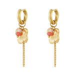Stainless Steel Drop Earrings Flower Casual Daily Simple Series Women's jewelry
