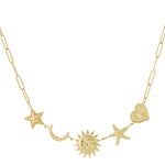 Sun Moon Star Necklace
