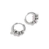 Small hoops with beads
