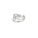 3-layer ring with stones