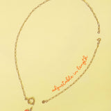 2-in-1 necklace and bracelet with oval links