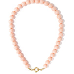 Beaded necklace with front closure - 12mm
