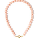Beaded necklace with front closure - 12mm