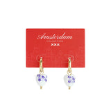 Ceramics Drop Earrings Flower Casual Daily Simple Series Women's jewelry