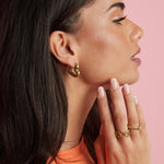 Heart-Shaped Hoop Earrings in Three Sizes