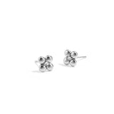 Clover earrings with stone