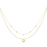 Layered Necklaces Heart Casual Daily Simple Series Women's jewelry