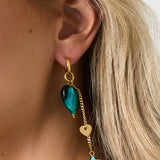 Stainless Steel Drop Earrings Heart Casual Daily Simple Series Women's jewelry