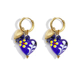 Stainless Steel Drop Earrings Heart Casual Daily Simple Series Women's jewelry