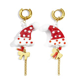 Stainless Steel Drop Earrings Cartoon Casual Christmas Simple Series Women's jewelry
