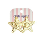 Dented star earrings