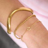 Organically shaped bangle