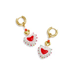 Stainless Steel Beads Earrings Heart Cute Daily Simple Series Women's jewelry
