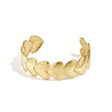 Cuff with striped hearts