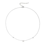 classic necklace with hearts