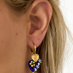 Stainless Steel Drop Earrings Heart Casual Daily Simple Series Women's jewelry