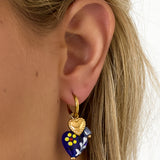 Stainless Steel Drop Earrings Heart Casual Daily Simple Series Women's jewelry