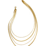 Layered herringbone necklaces